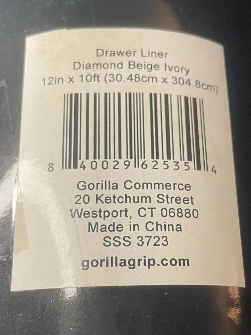 GORILLA GRIP powerGRIP Drawer Shelf and Cabinet Liner-NWT